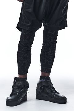 《予約品》 Leggings レギンス BANDANA BEATENJIKU / Black×Black 【kiryuyrik】 9月入荷予定