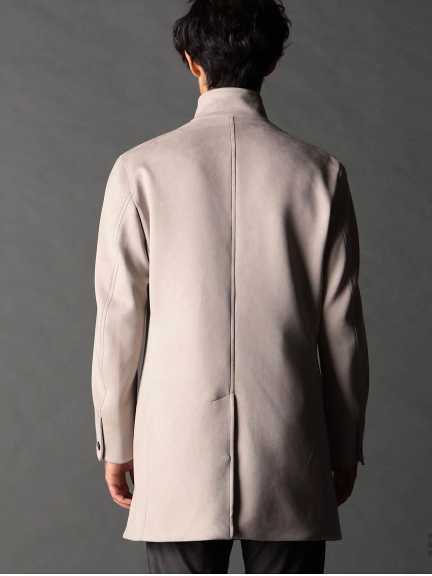 ベストライナー付き スタンドコート撥水性 ベージュ 【NICOLE CLUB FOR MEN】