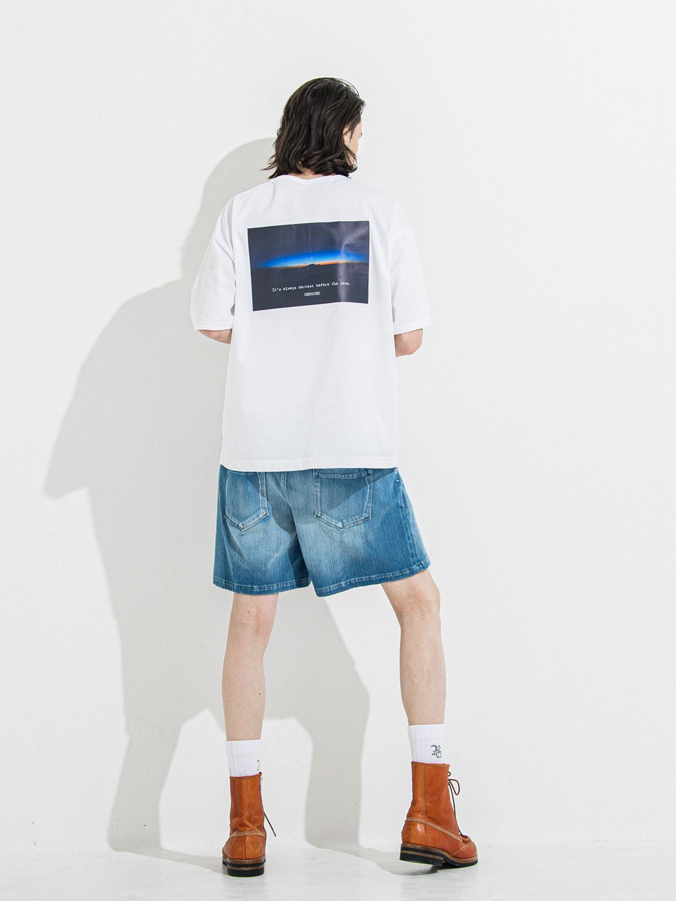 【予約品 】DENIM JERSEY SHORTS / デニムジャージショーツ / ライトインディゴ