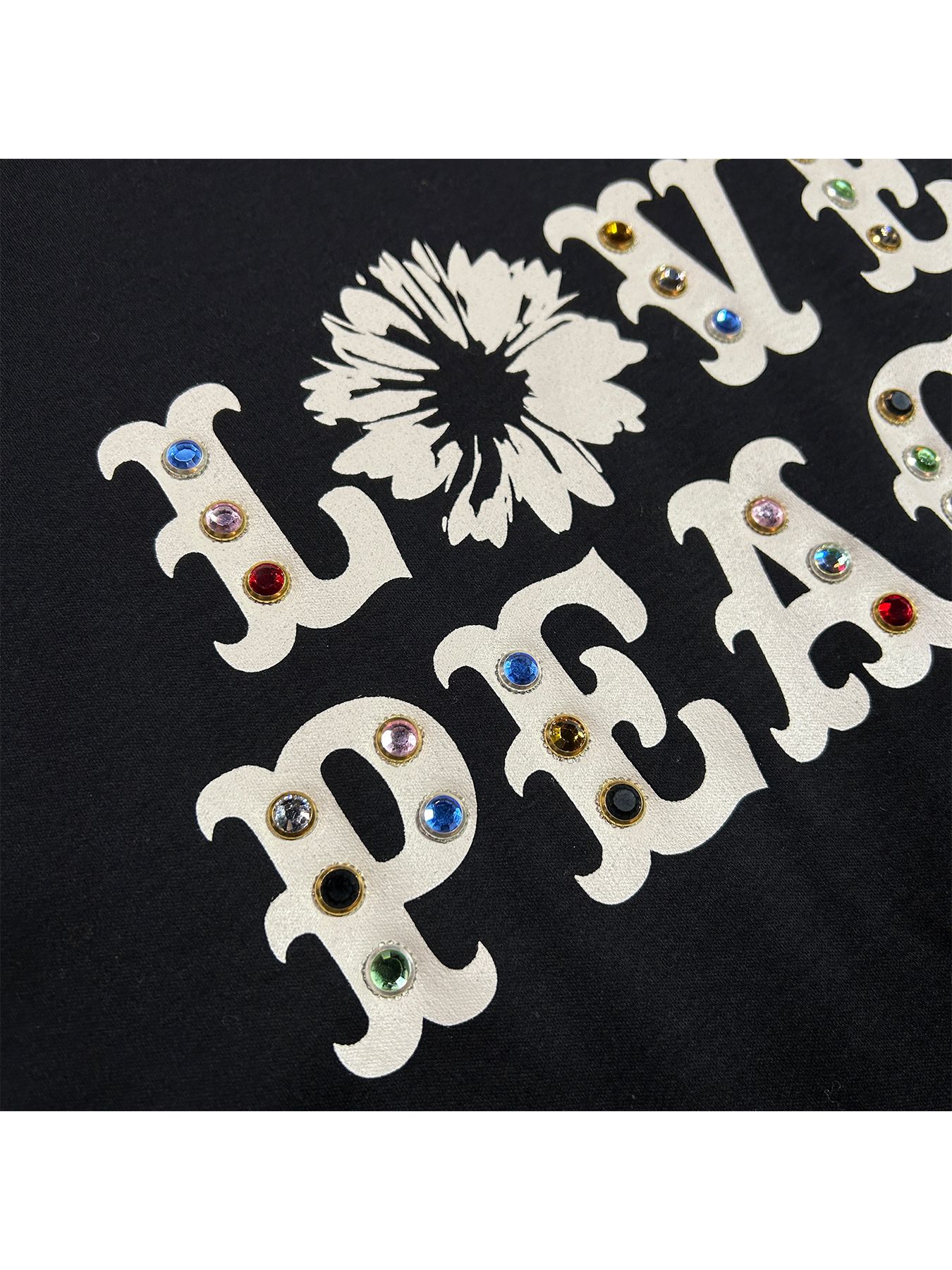 LOVE PEACE STONE T / ラブ ピース ストーン  Tシャツ / ブラック