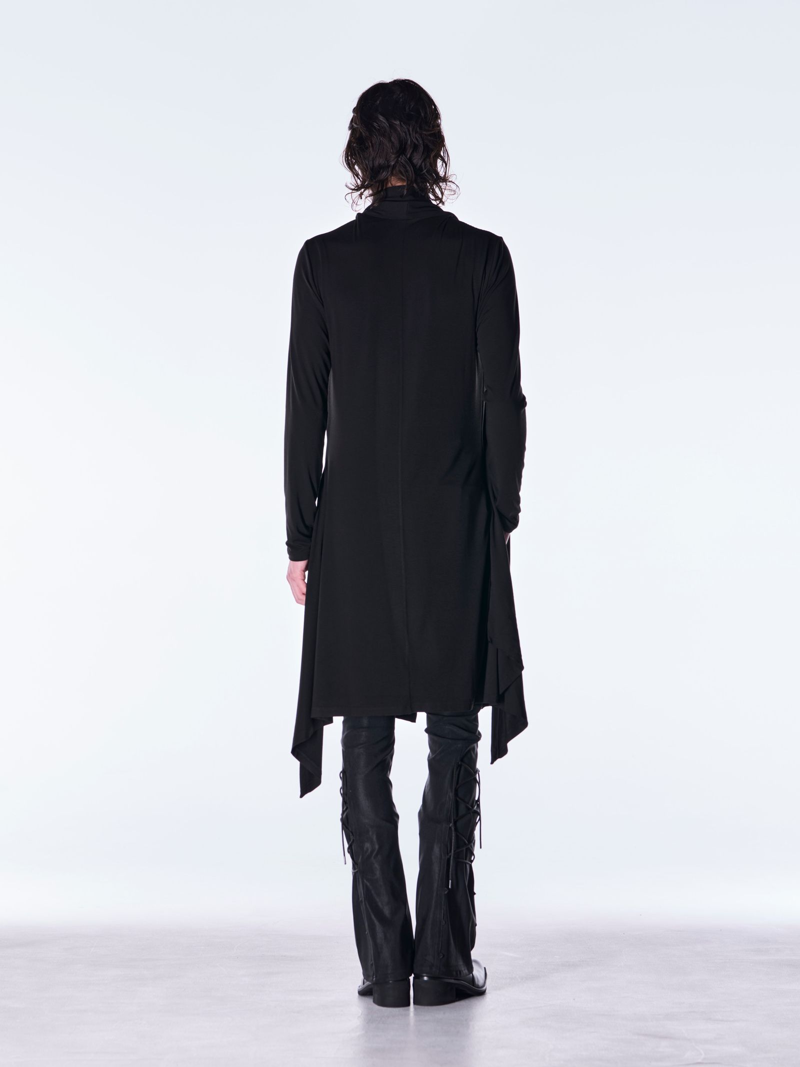 【予約品 6月29日(月) 締切】Heat Tech BEATENJIKU Stole Cardigan / ストールカーディガン / ブラック