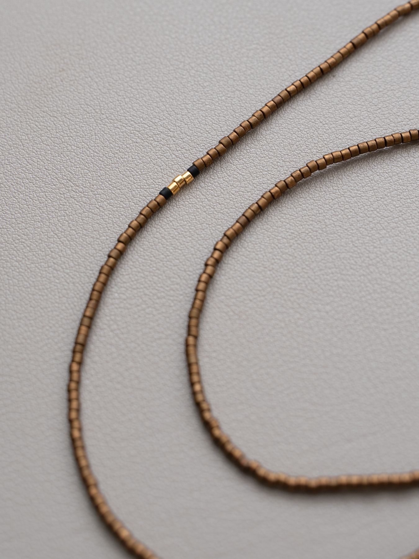 《予約品》 BEADS GLASS CORD&NECKLACE / グラスコード&ネックレス / COP 【Iroquois.SENTI】