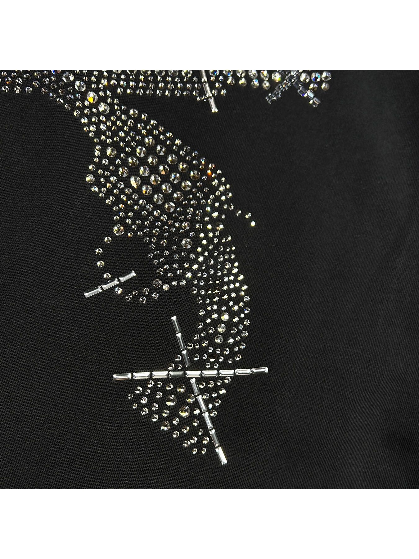 【予約品 8月10日(日) 締切 】CROSSGUN METAL S/S T / クロスガン メタル Tシャツ / クリスタル メタル ブラック