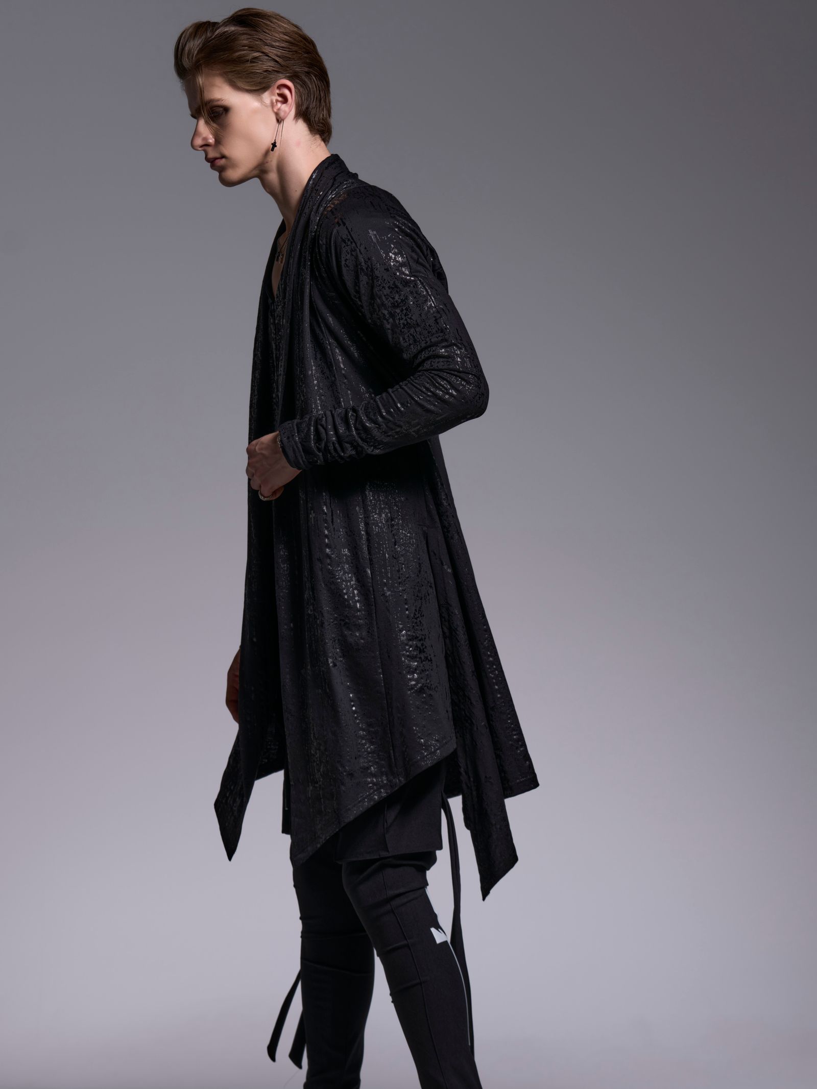 【予約品 1月4日(日) 締切】Dolman Flare Cardigan / ドルマンスリーブ フレアカーディガン / ブラック