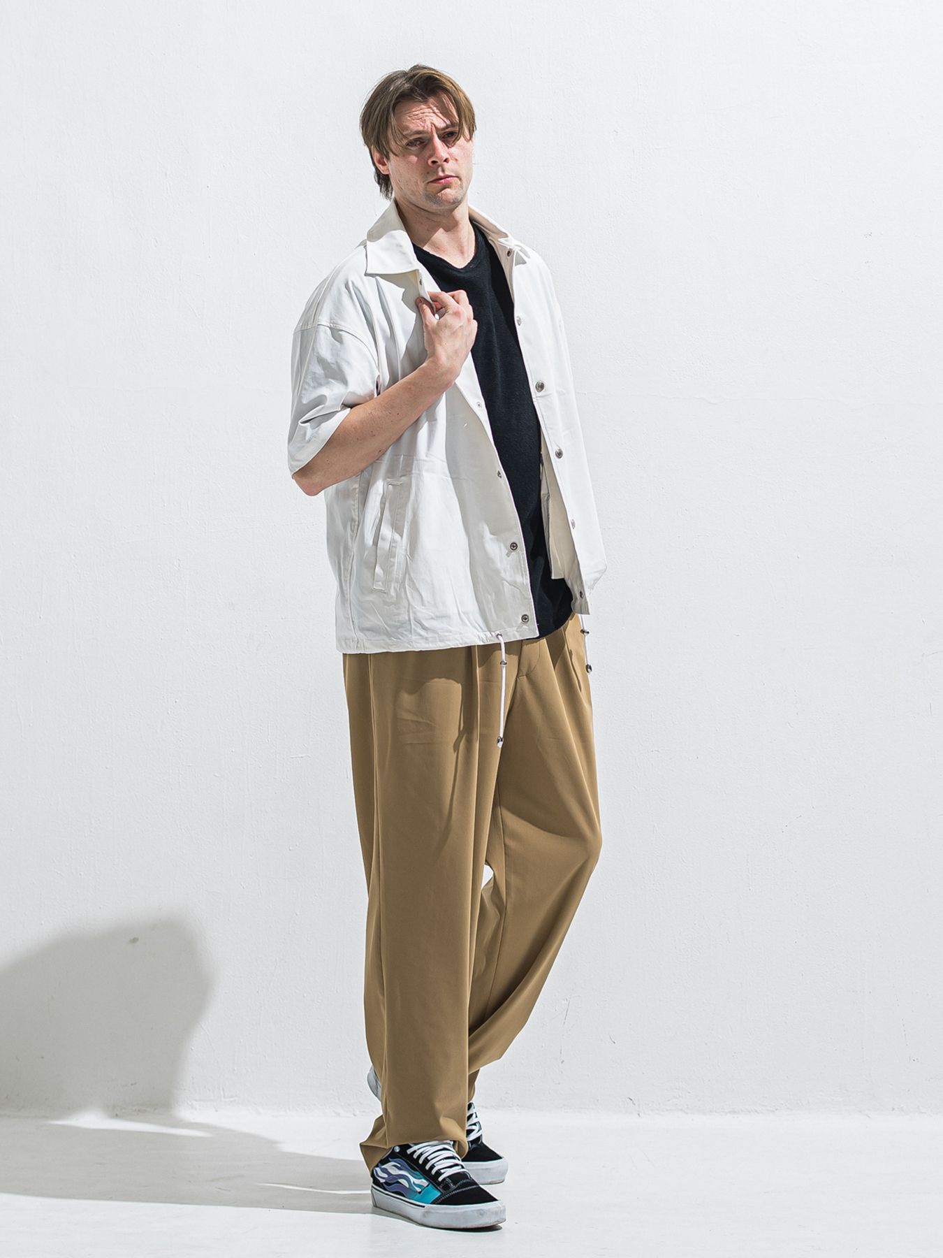 【予約品 2月15日(日) 18:00 締切】BEN PANTS / ワイドルーズパンツ / ブラウン