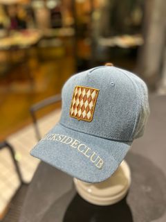デニム刺繍入りBB CAP ライトインディゴブルー【 backside club 】バックサイドクラブ
