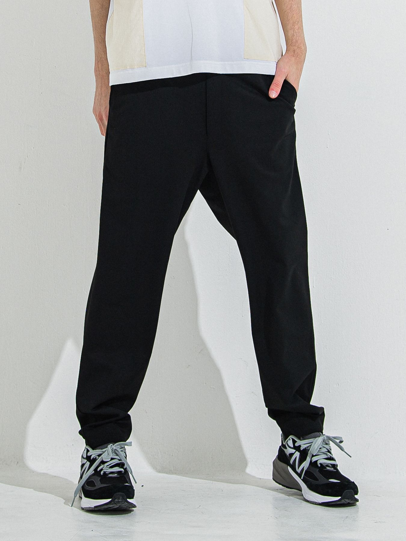 【予約品 】PAT WIDE EASY PANTS / パットワイドイージーパンツ / ブラック