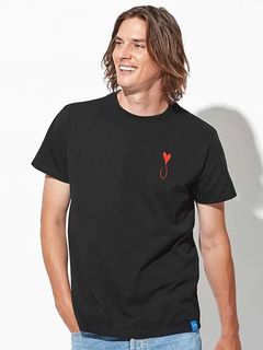 Tiphanie Tシャツ ブラック×レッド 半袖メゾンオノレ パリ