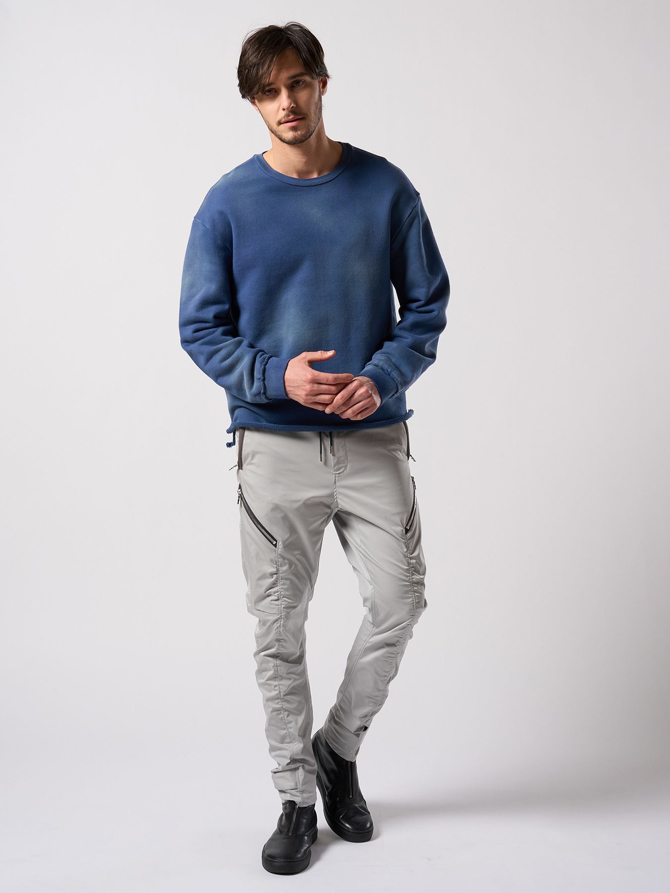 【予約品 4月19日(日) 18時締切】puckering banana teck pants / パッカリング バナナ テックパンツ / ライトグレー