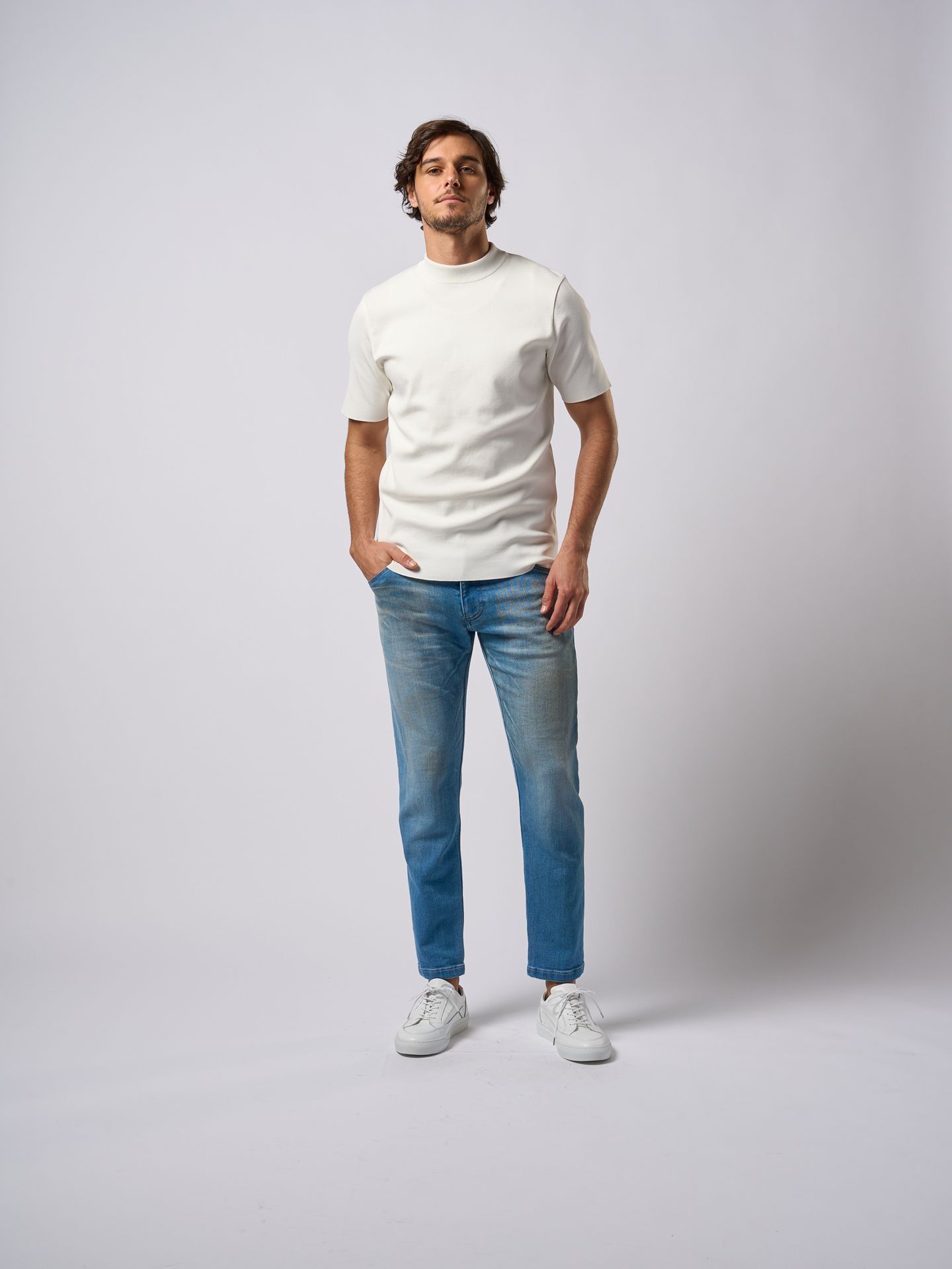 ct surf mock S/S / ニットソー / ホワイト