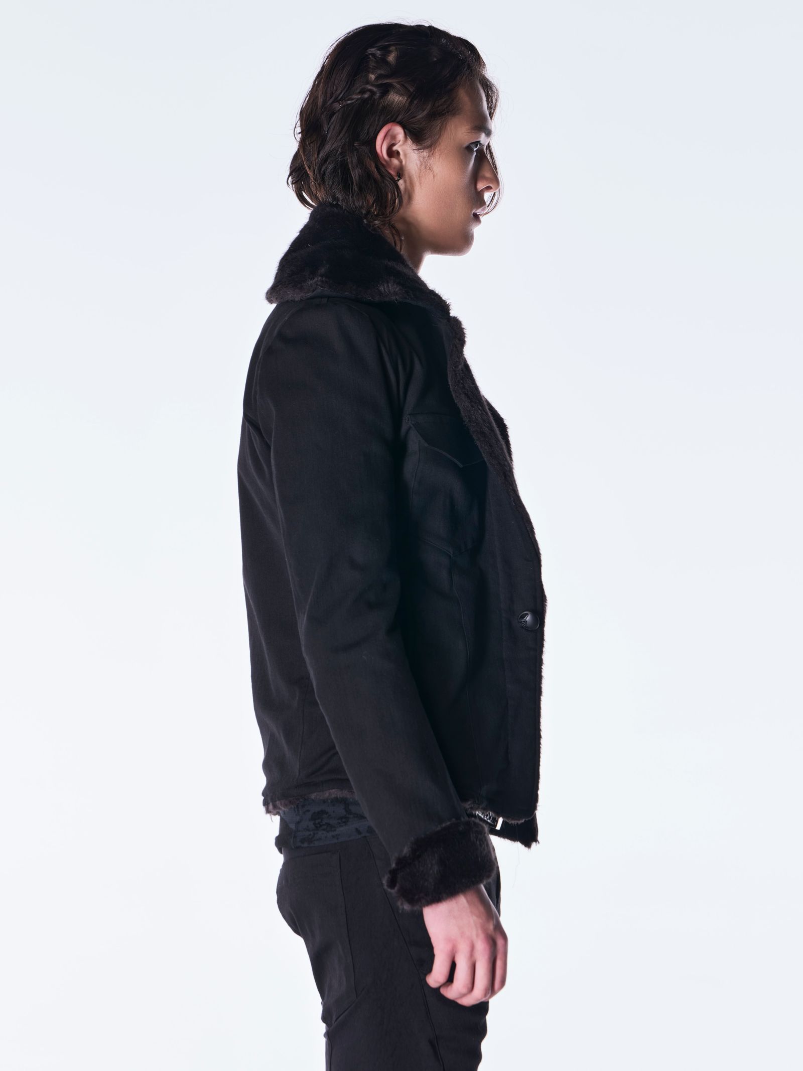 【予約品 6月29日(月) 締切】Denim Napoleon Blouson / デニム ナポレオンブルゾン / ブラック