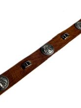 CONCHO LEATHER BELT / レザーベルト / キャメル
