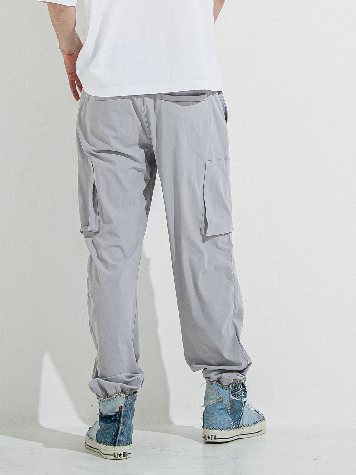 【予約品 】DAVID NYLON CARGO PANTS / デヴィッドナイロンカーゴパンツ / グレー