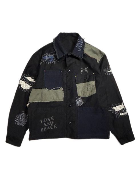 《予約品8月31日 23時55分締め》 DAMAGE COVERALL / カバーオール / ブラック 【roarguns 】 2024年2月入荷予定