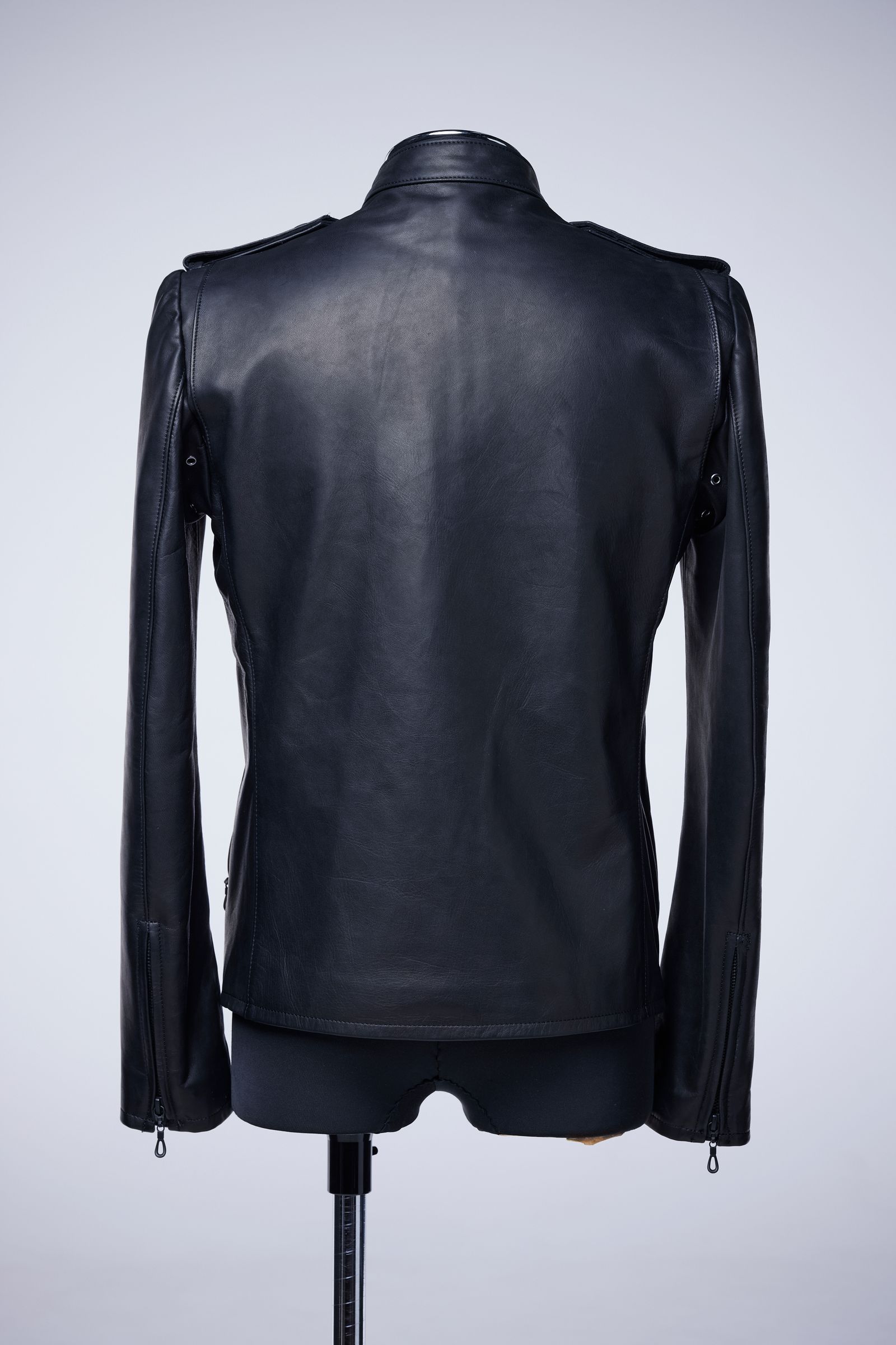 《予約品》 Epaulette Single Riders Jacket ライダースジャケット / Black 【THE ONENESS】 7月入荷予定
