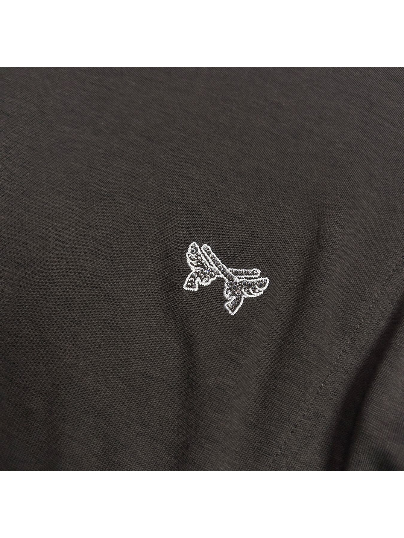 【予約品 8月10日(日) 締切 】WOMENS WING CROSSGUN CRY T / ウイングクロスガン クリスタル Tシャツ / ブラック