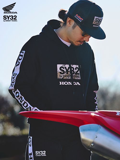 HONDAコラボHONDA×SY TRUCKER MESH CAPメッシュキャップ / BLACK 【SY32 by SWEET YEARS】