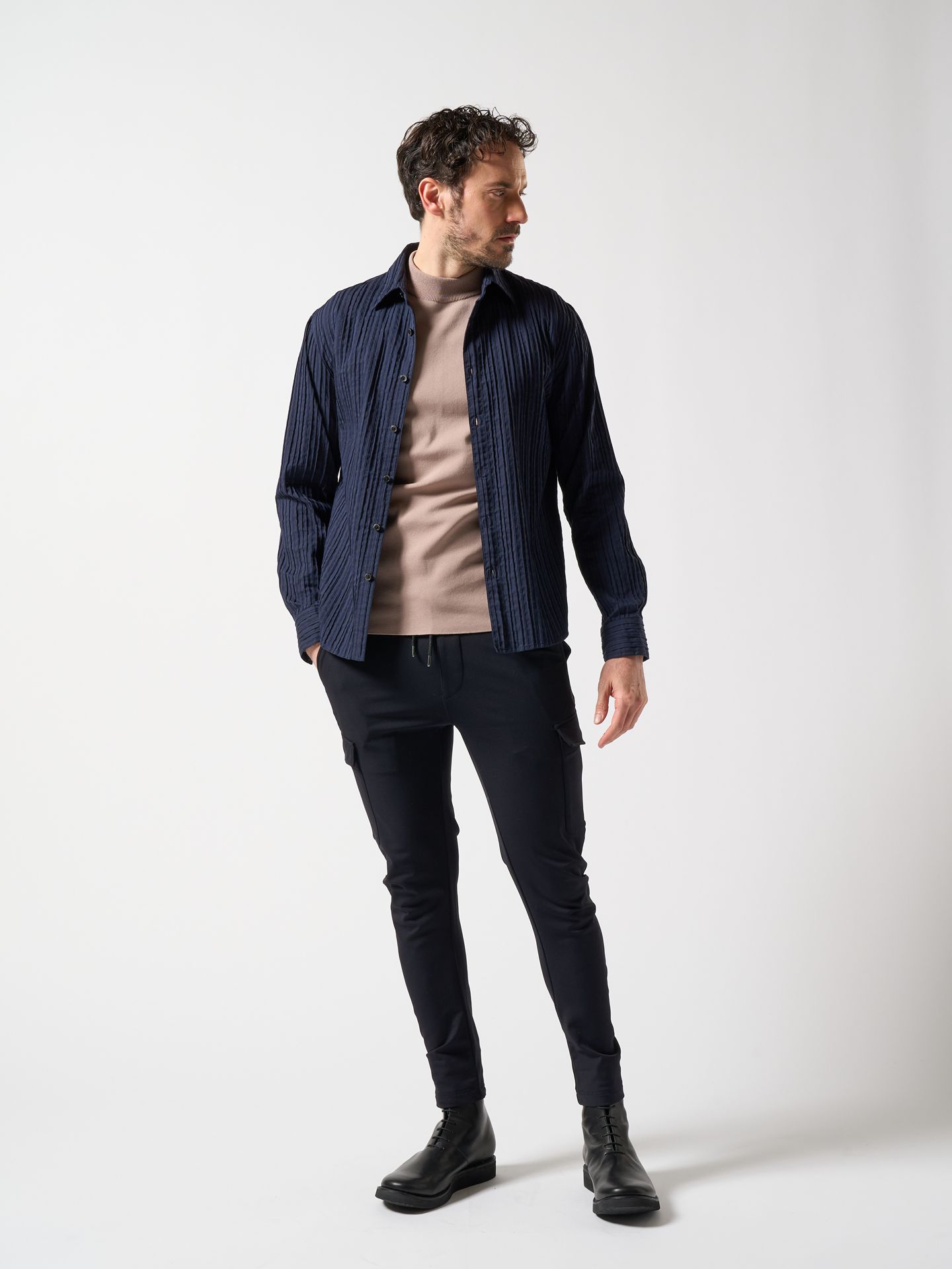 【予約品】 3D banana slim cargo / スリムカーゴパンツ / ブラック