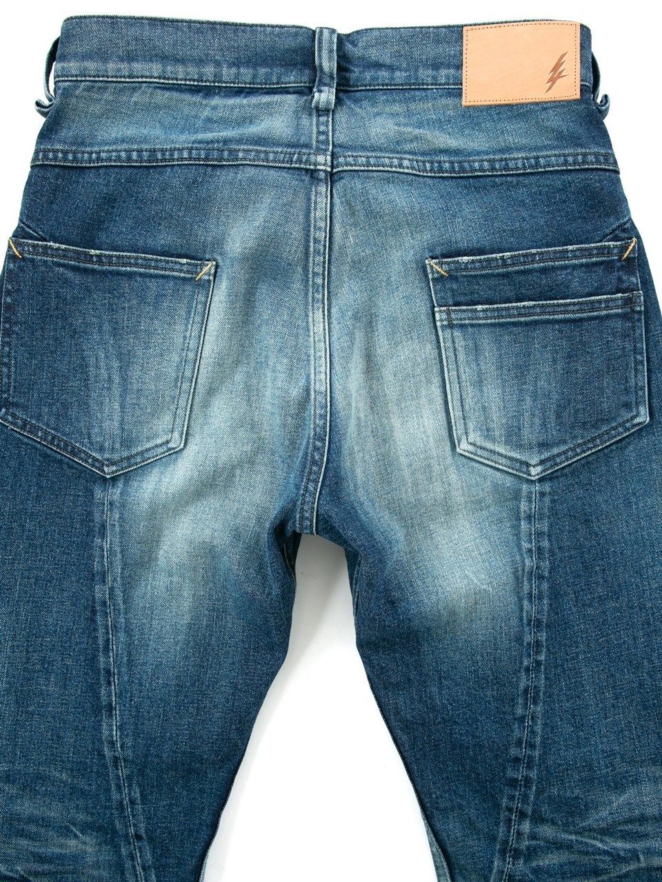 12.5oz Organic Cotton Stretch Denim Regular Straight Jeans / 12.5oz オーガニックコットン ストレッチデニム レギュラーストレート  / 1977 / インディゴUSED