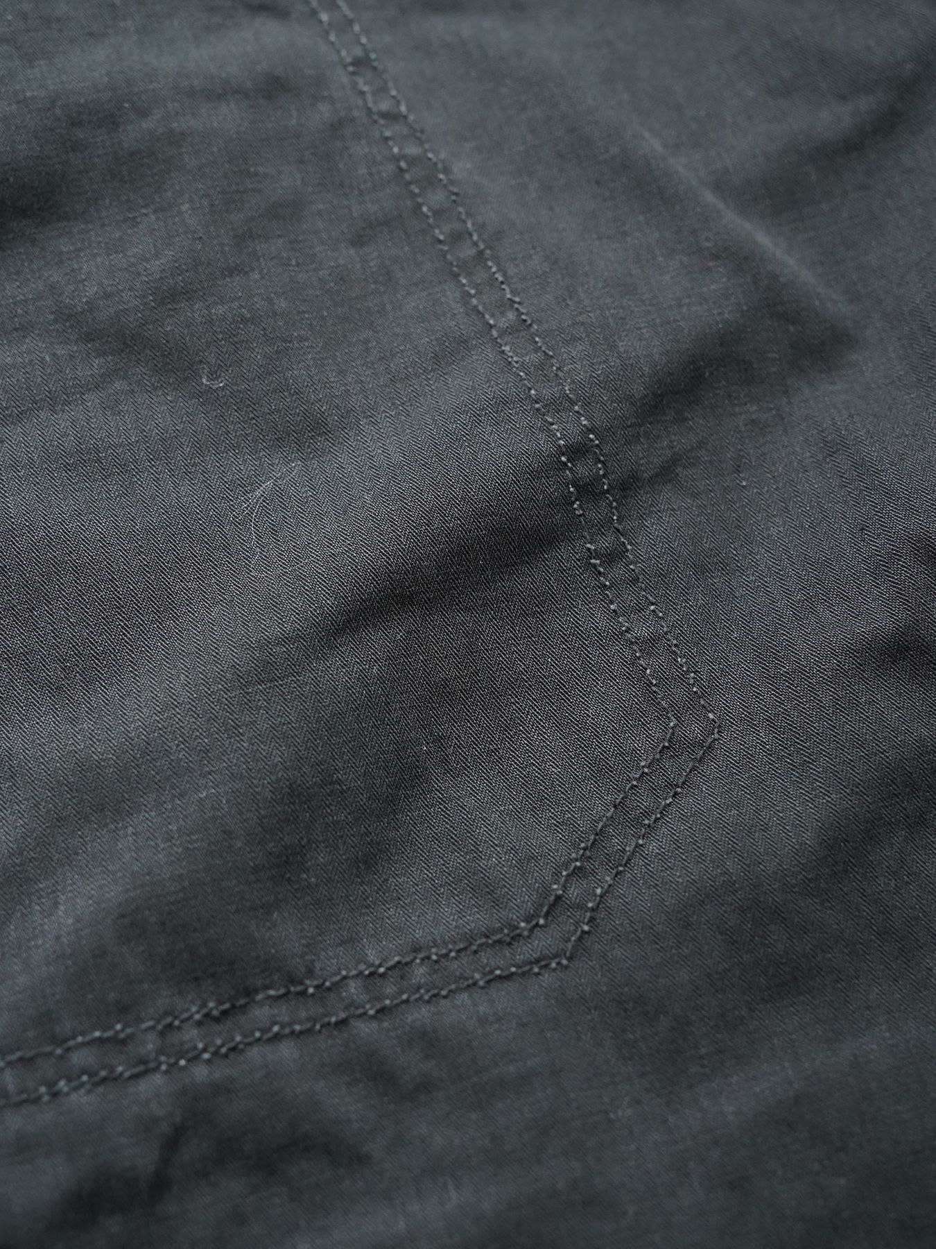 【予約品 5月6日(水) 締切】USN-MIRITARYHERRINGBONE aged / ユーズド加工 ミリタリーパンツ / ブラック