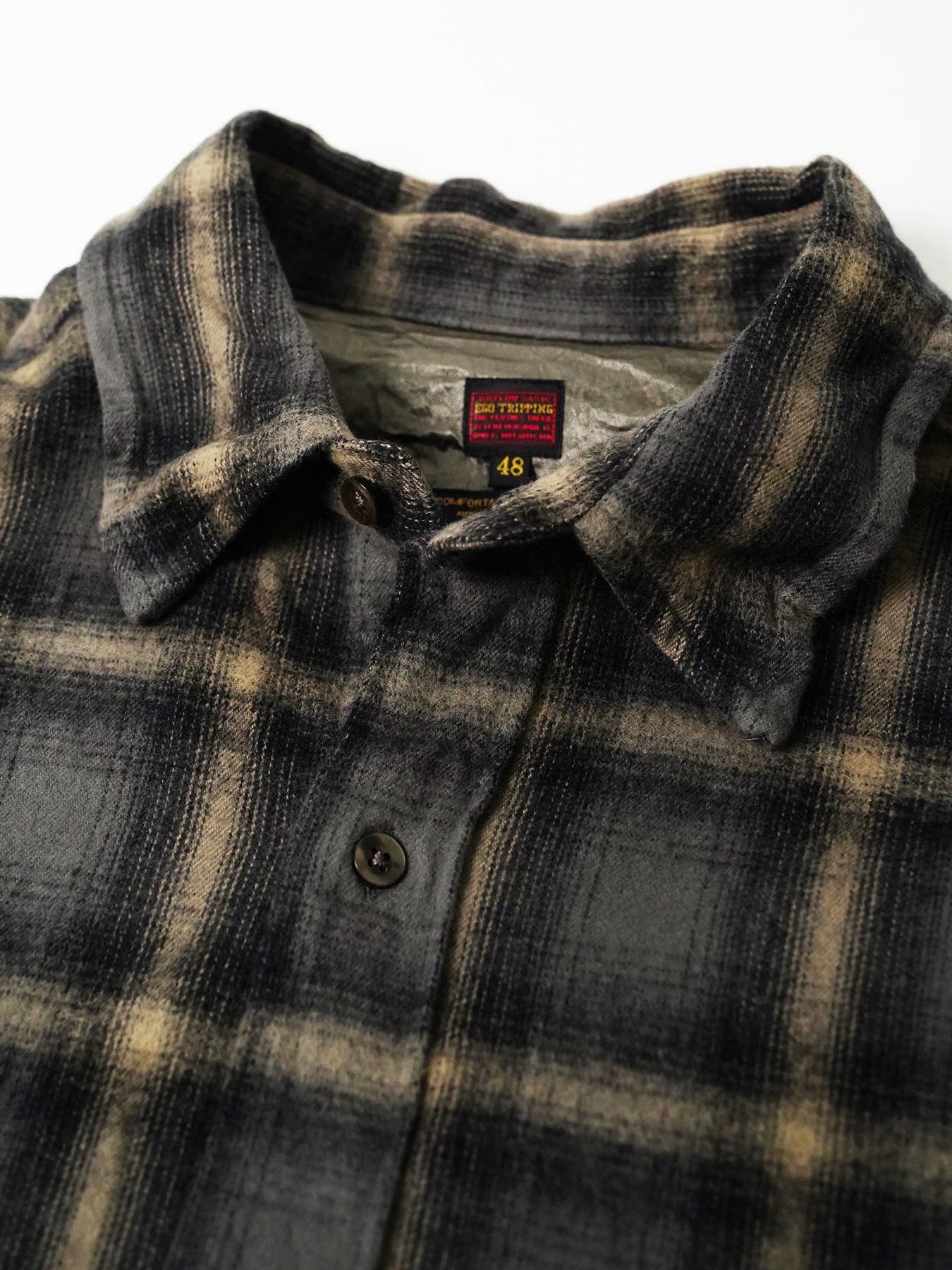 【予約品 7月5日(日) 締切】HAZE FLANNELSHIRTS / フランネルチェックシャツ / チャコール