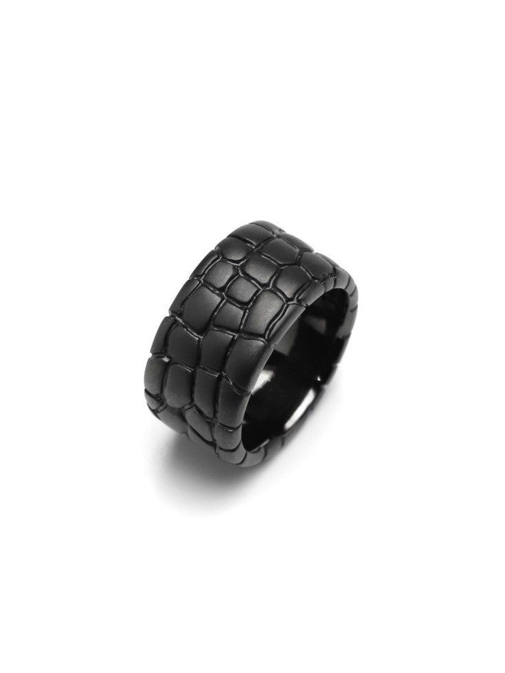 【予約品】 IVXLCDM ×wjk  croco pattern pinky ring / リング / ブラックコーティング