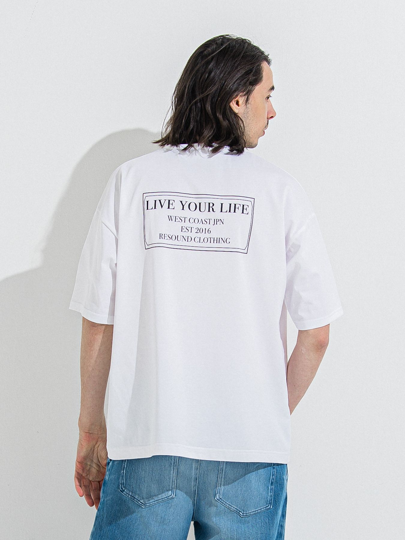 【予約品 】CREW OVER TEE /  クルーオーバーサイズTシャツ / ホワイト