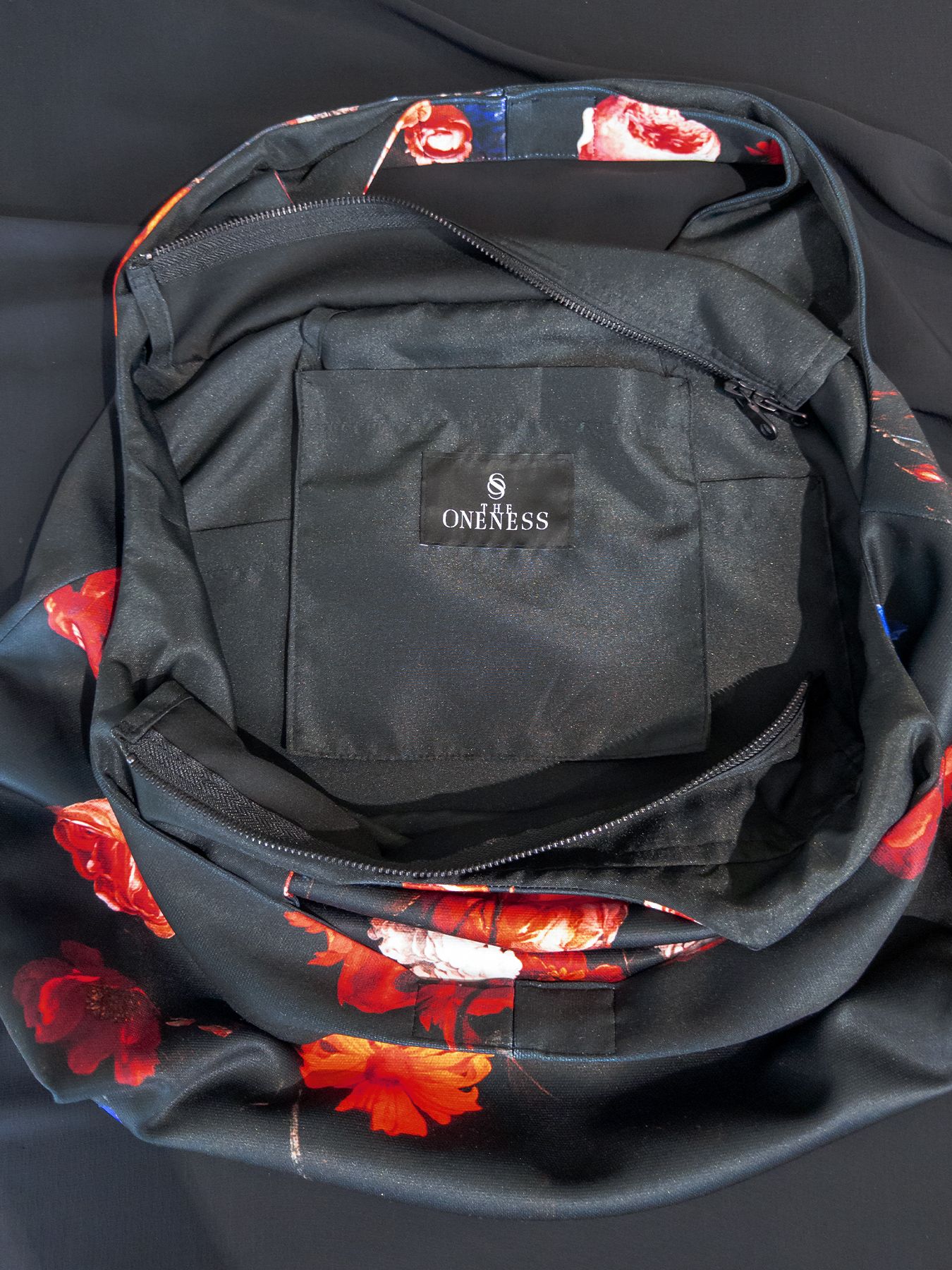 【予約品 4月26日(日) 締切】Shoulder Tote Bag / ショルダートートバッグ / ブラックフローラ