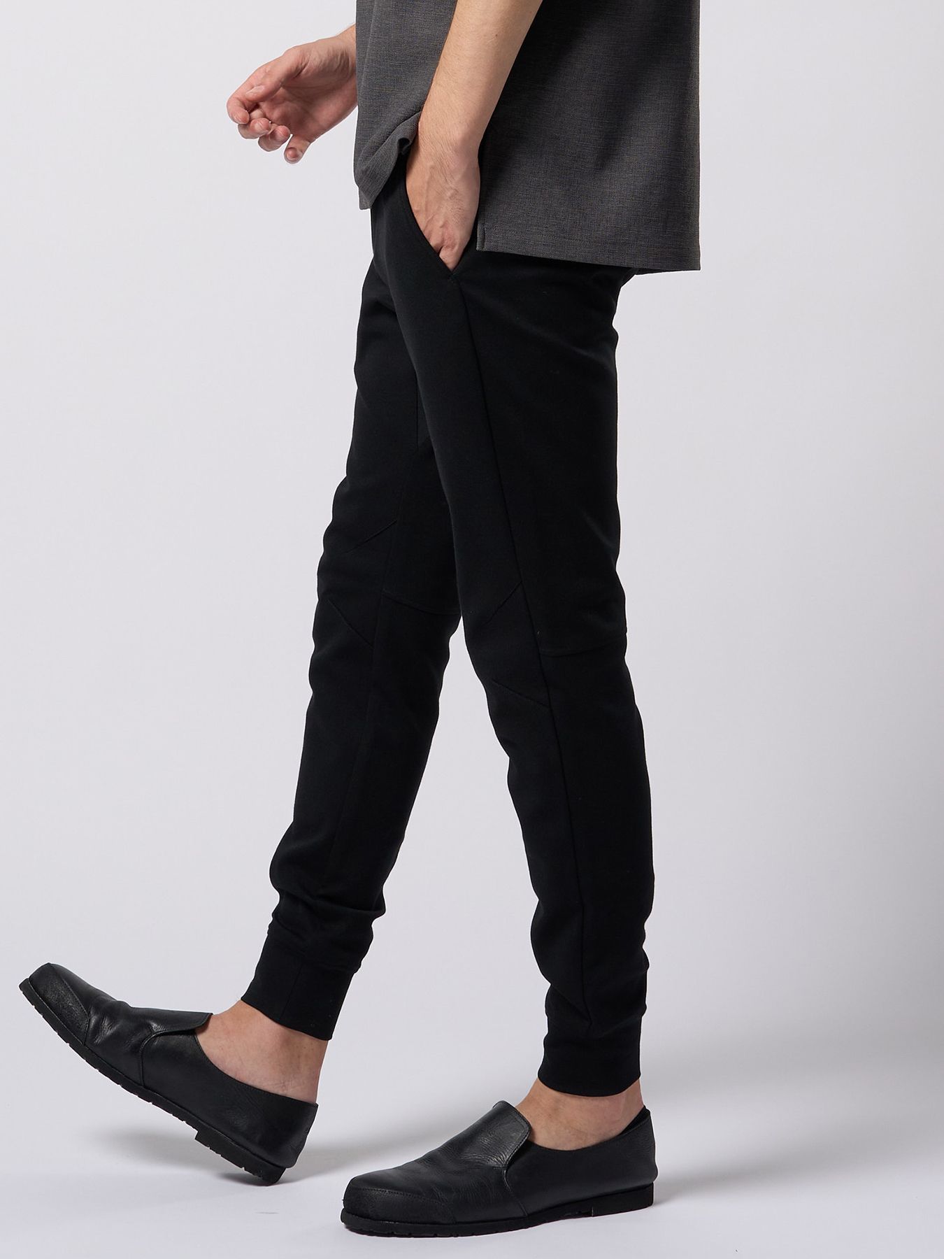 【予約品 9月23日(火) 締切】basic rib sweat pants / ベーシック リブスウェットパンツ / ブラック