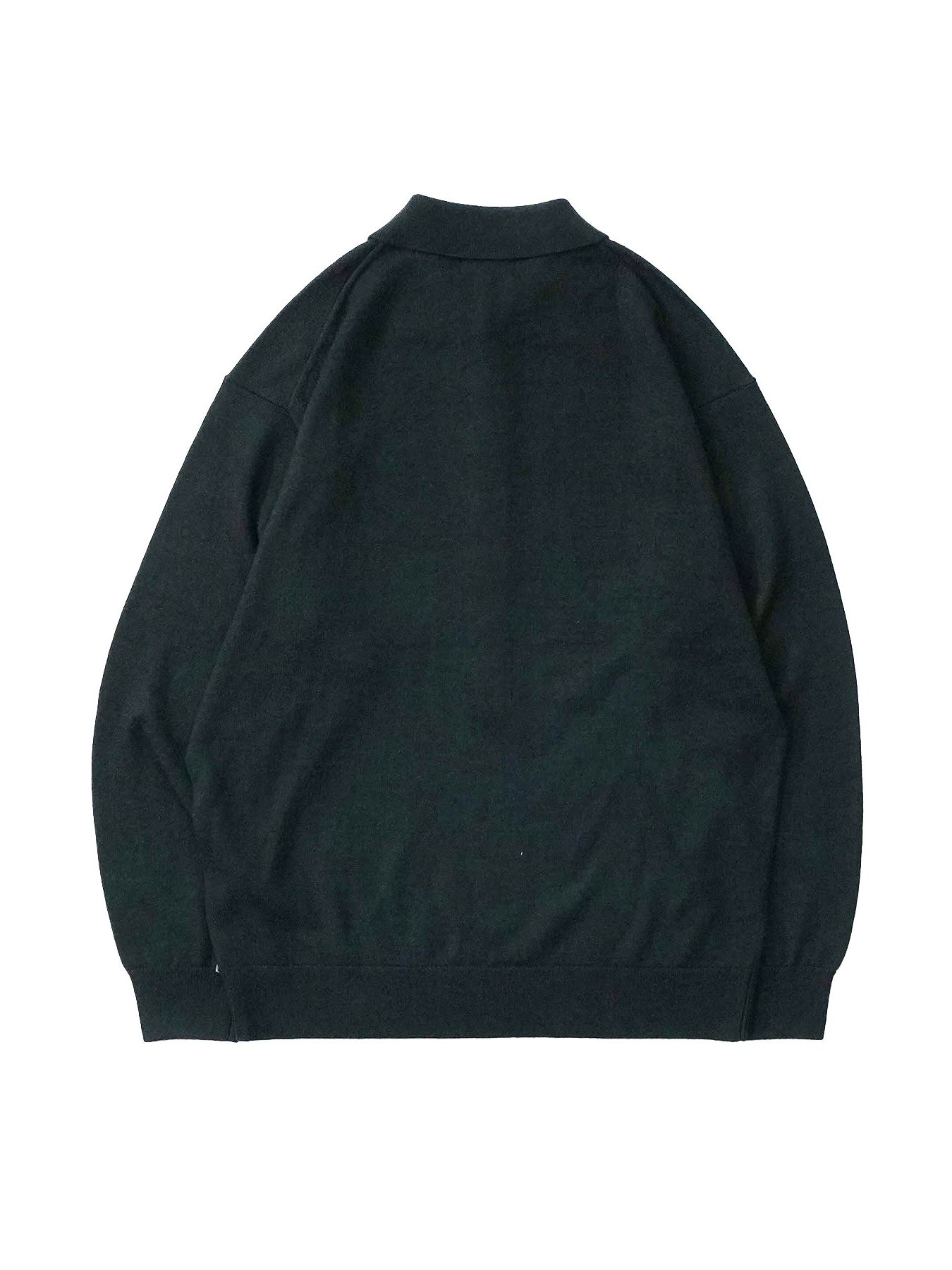 【予約品】 POLOPRO / ニットポロ / ブラック