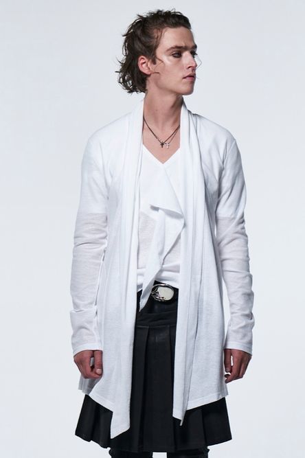 《予約品》 ShawlCardigan / ホワイト 【kiryuyrik】 2023年3月以降入荷予定