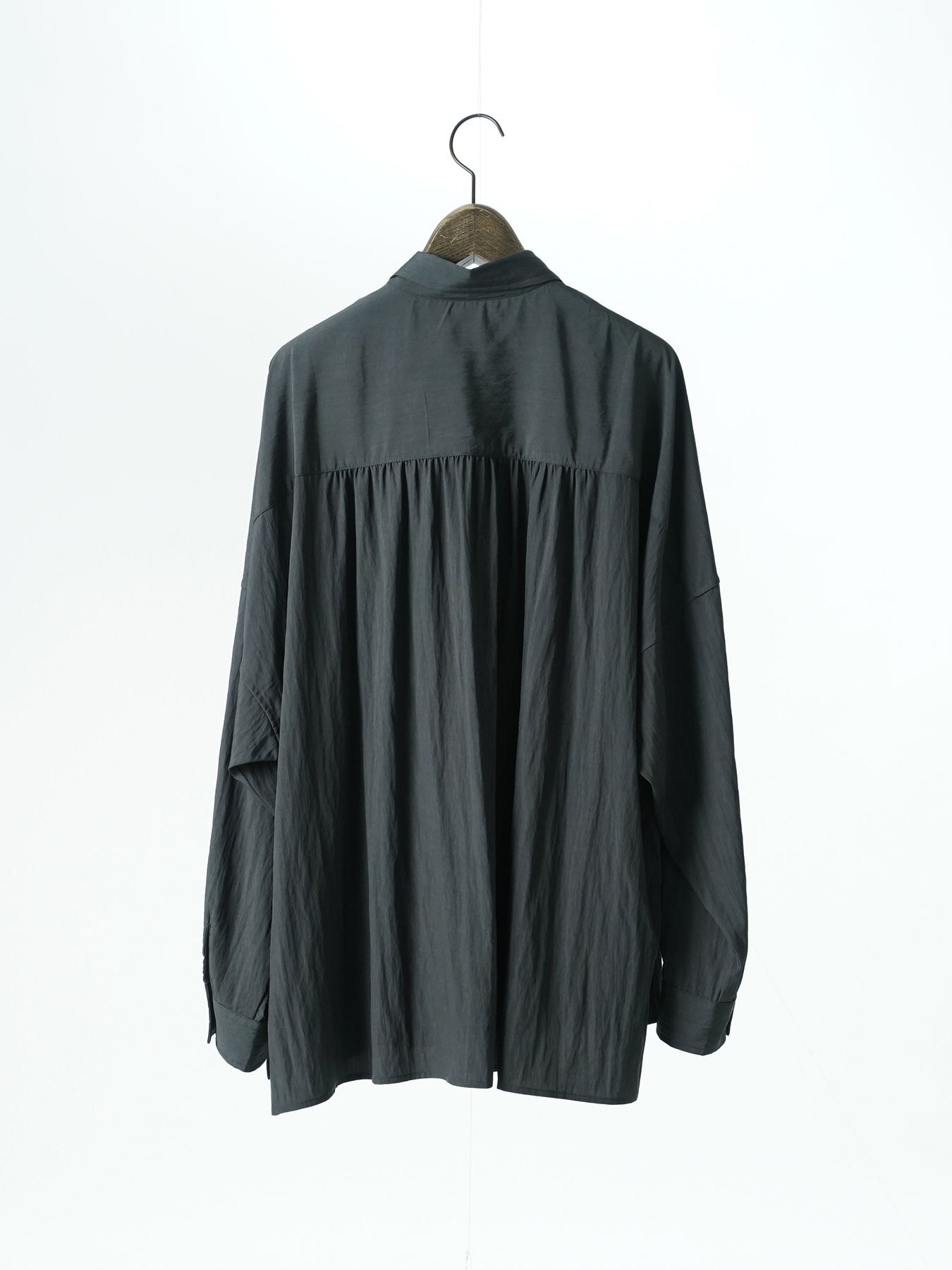 【予約品 5月27日(水) 締切】GATHER-SHIRTS / ギャザーシャツ / ブラック