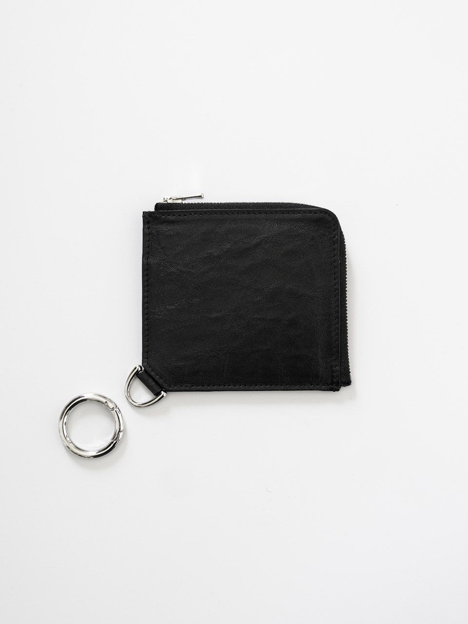 《予約品》 Dyneema® Leather RING L ZIP ウォレット  / ブラック