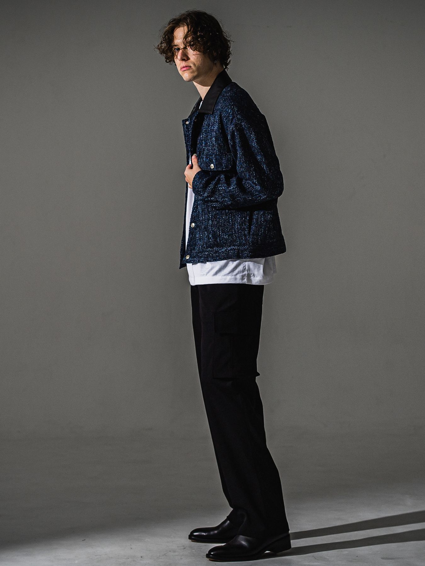 【予約品】HEAD cargo / ワンタック カーゴパンツ / ブラック