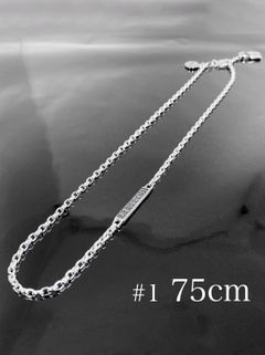《受注生産》CHAIN NECKLACE #1 with GODSIZE® I.D. TAG 75 / ゴッドサイズ® #1 I.D.タグネックレスチェーン75 / 注文から1～2週間後入荷予定