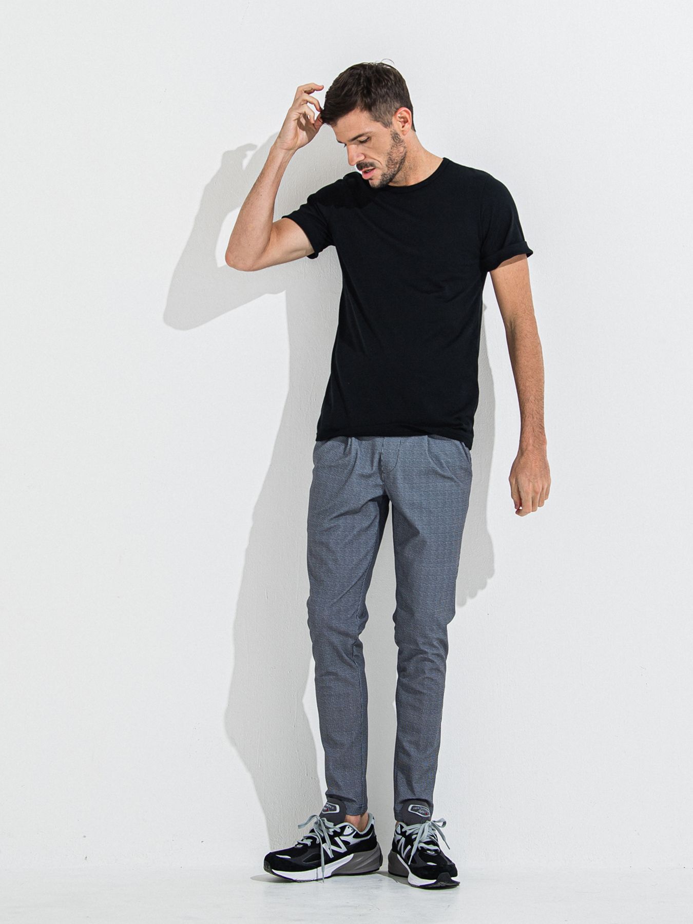 CHRIS EASY TUCK PANTS / クリスイージータックパンツ / チェックブラック CHECK BK