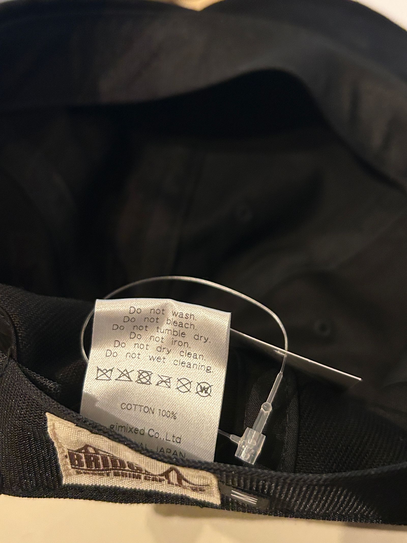 Bridge Cap”TYPE3 BRIDGE WAPPEN”/ブリッジキャップ”タイプ3ブリッジ Bワッペン”BLACK【Mighty Shine】