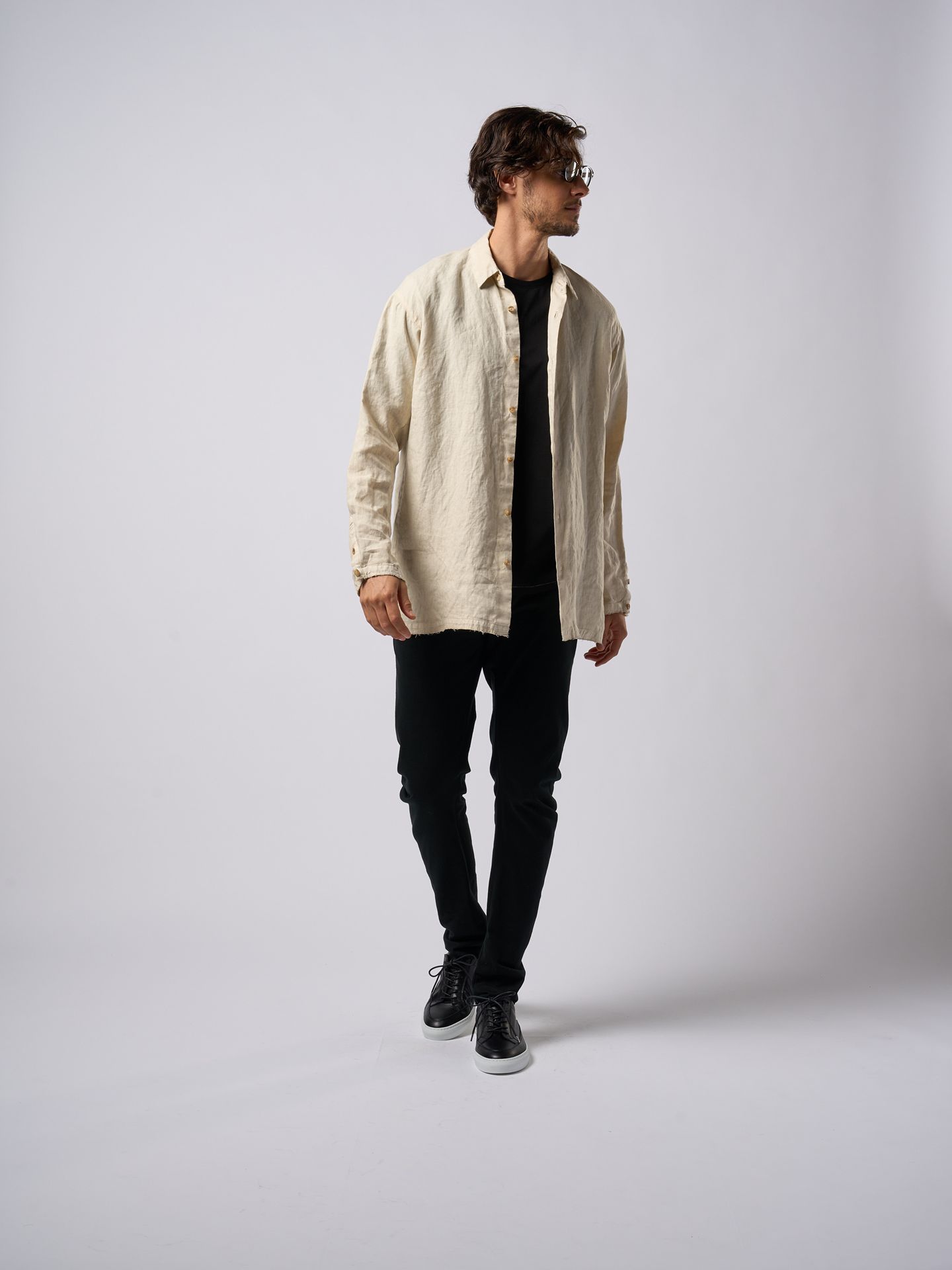 【予約品9月19日 10時締め】 shirt jacket / シャツジャケット / ライトベージュ