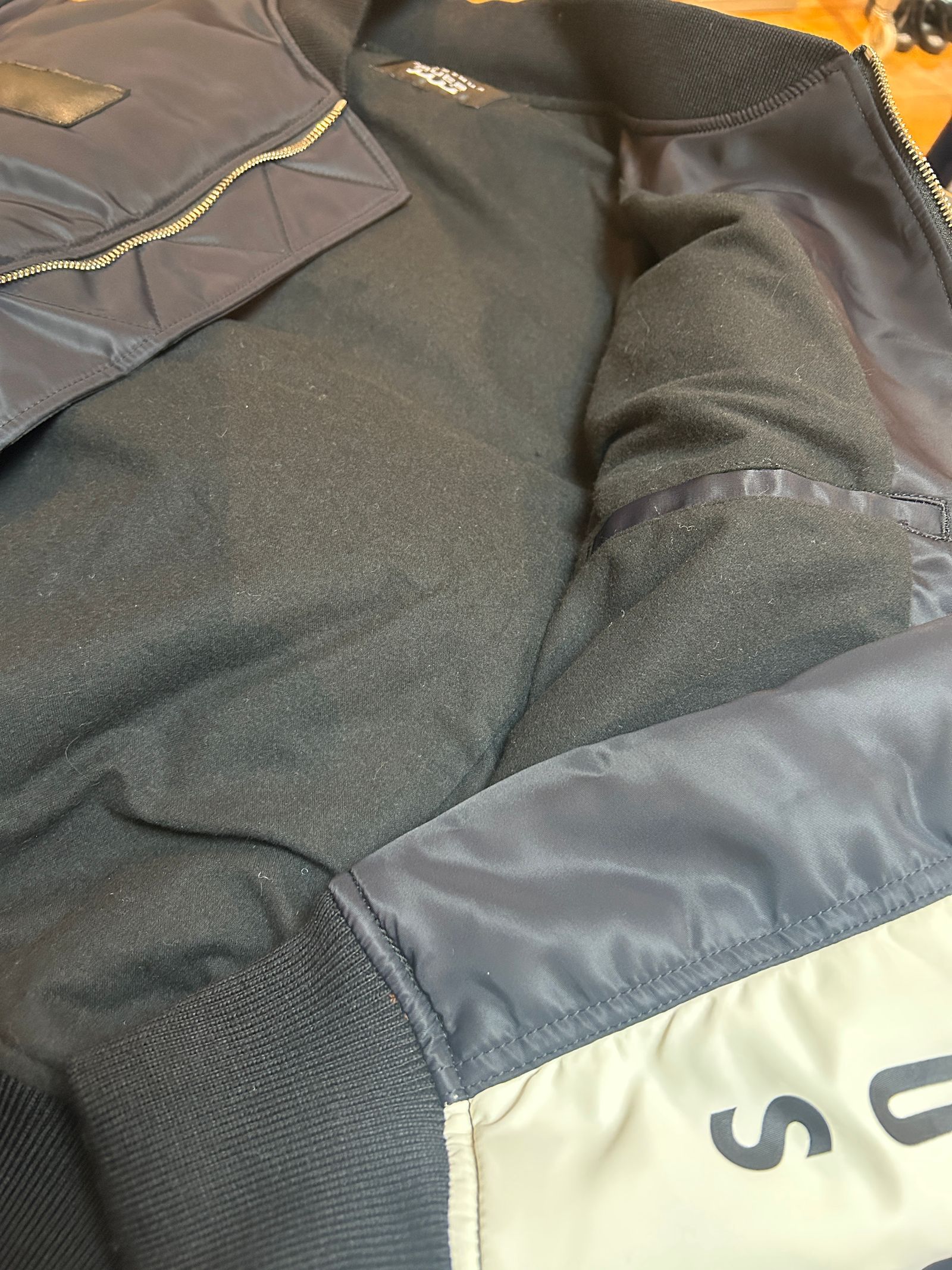 muta Nylon MA-1 / ナイロン MA-1ジャケット / ブラック【Acanthus × muta MARINE】