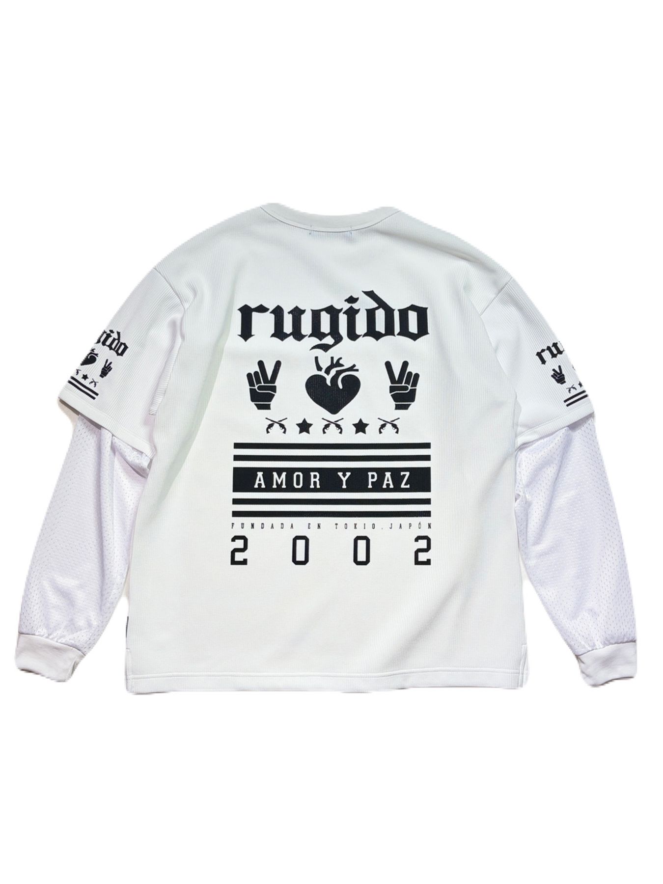 【予約品 8月23日(日) 締切】WAFFLE/MESH "RUGIDO" / ホワイト