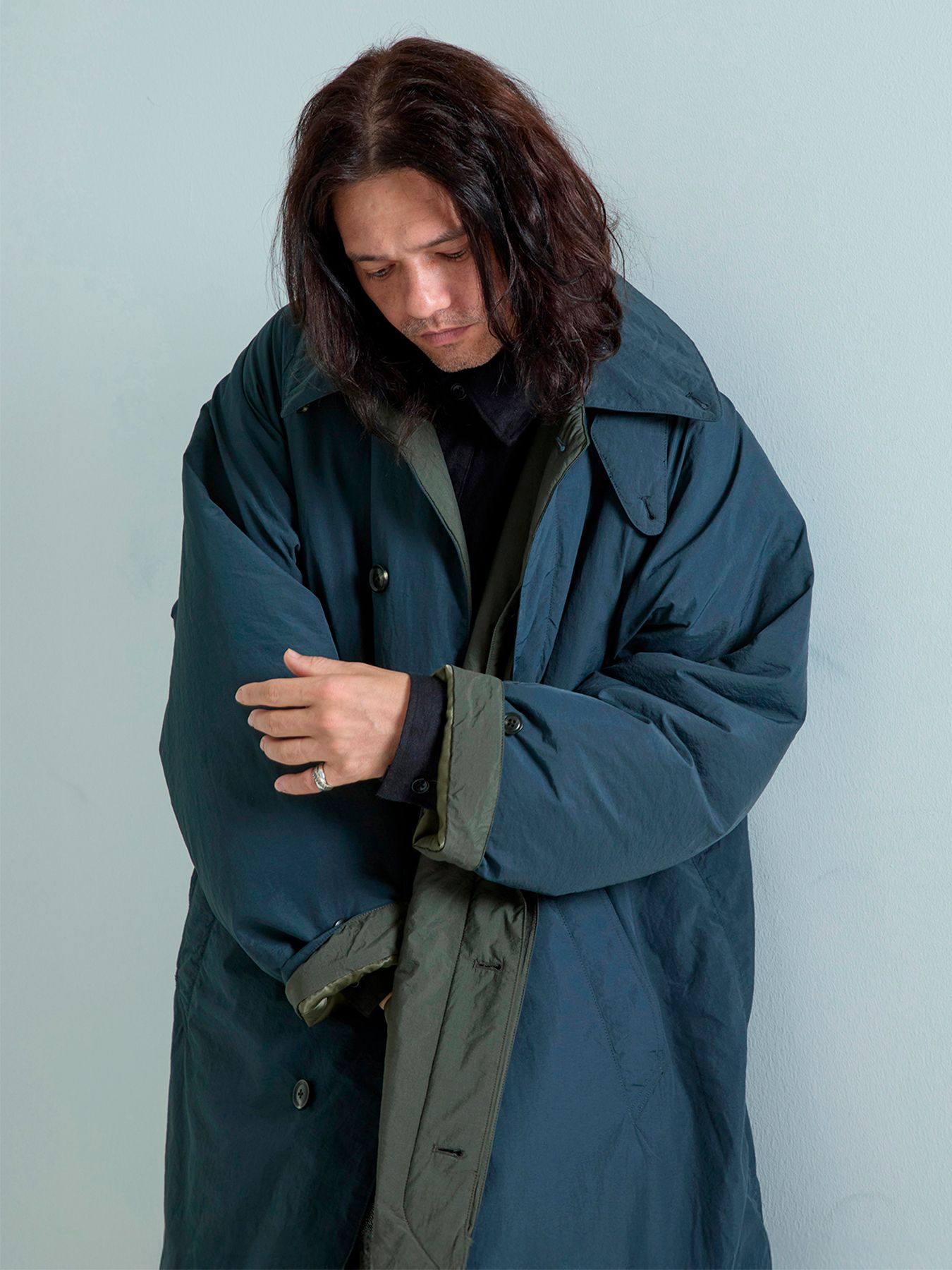 【予約品 6月2日(月) AM10時 締切】AIRVALM / バルマカンコート / ネイビー