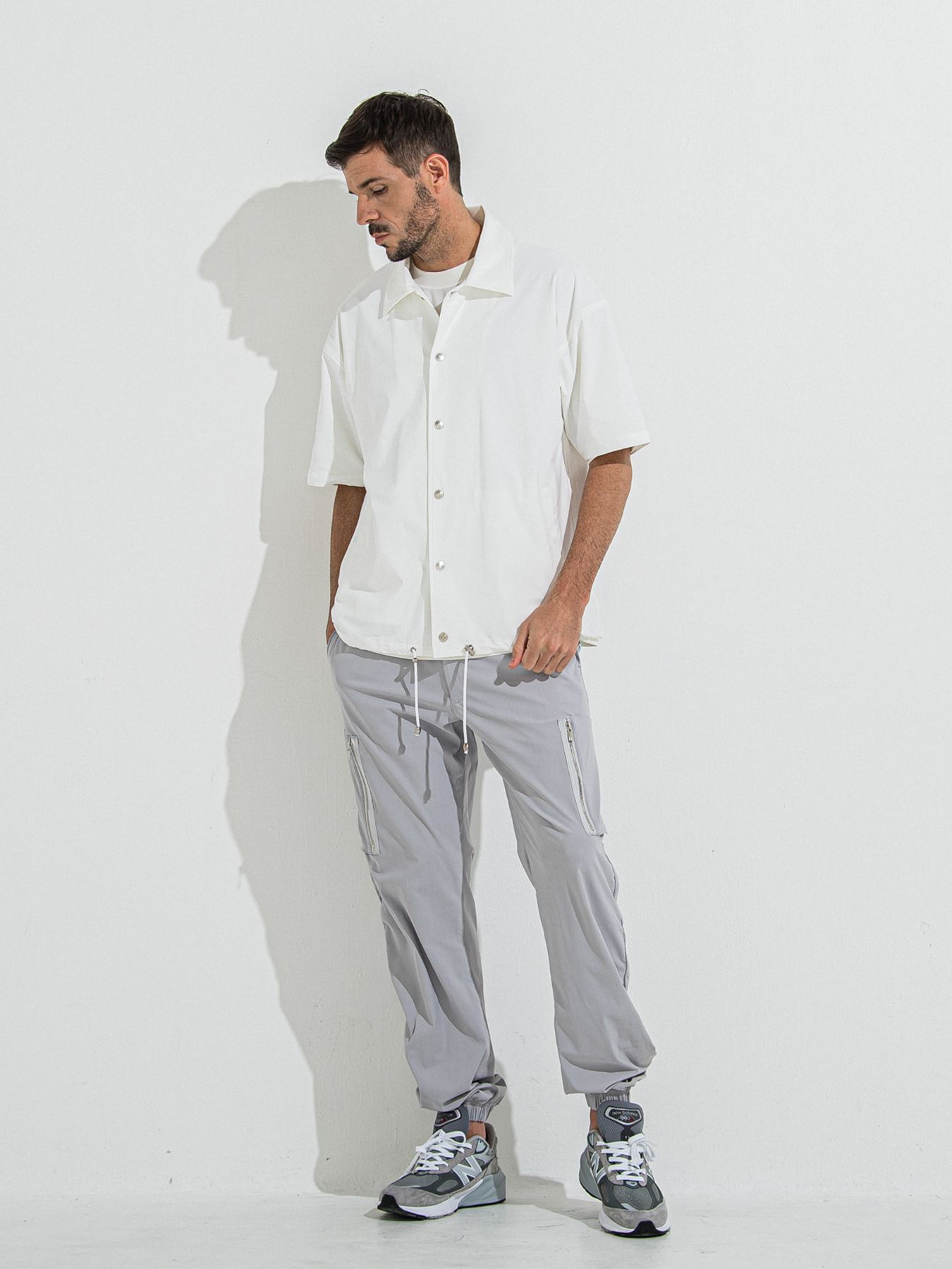 【予約品 】DAVID NYLON CARGO PANTS / デヴィッドナイロンカーゴパンツ / グレー