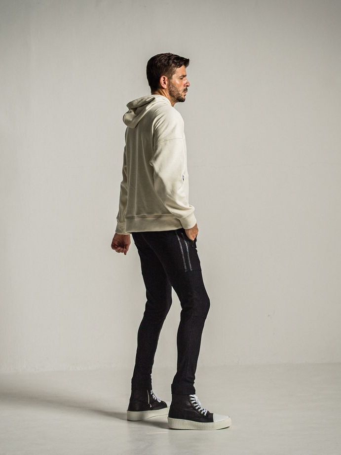 《予約9月1日18時締め》 shaggy fleece thermal pullover hoodie  / プルオーバーパーカー / オフホワイト