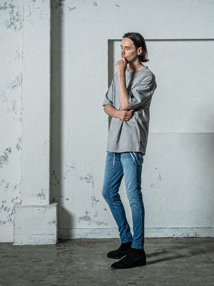 《予約11月17日19時締め》 Finest  BASIC  LOOSE T / ルーズTシャツ / グレー