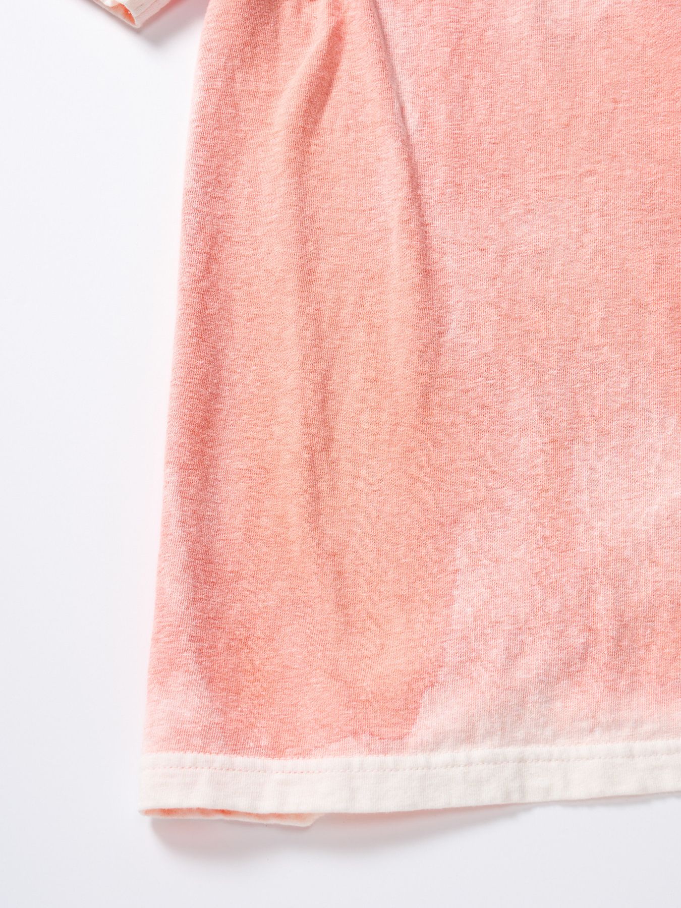 【予約品 1月25日(日) 締切】back-spray dye S/S / バックスプレー加工 ショートスリーブ / フェードオレンジ