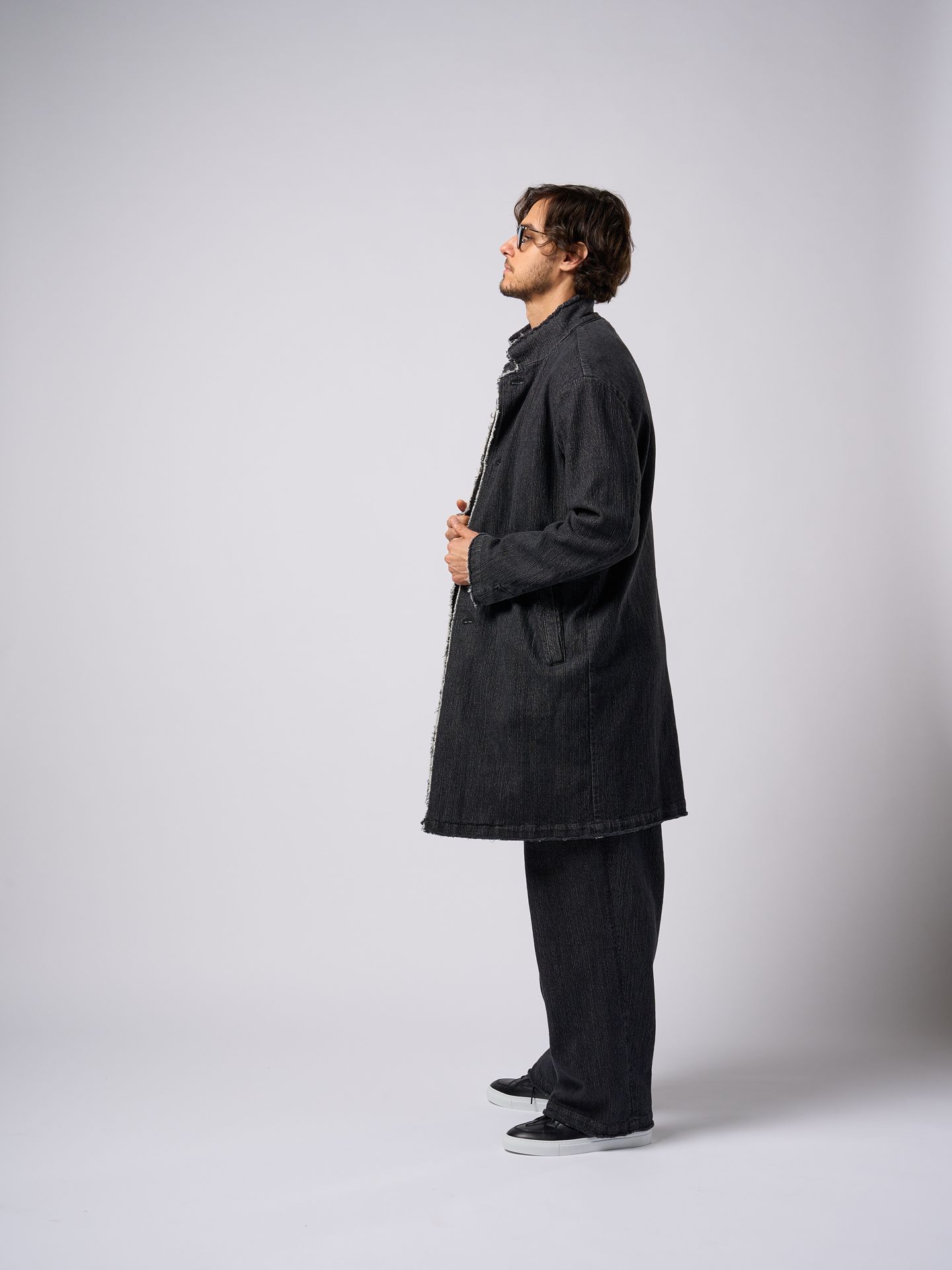 【予約品9月19日 10時締め】 atelier coat / スプリングコート / usedブラック