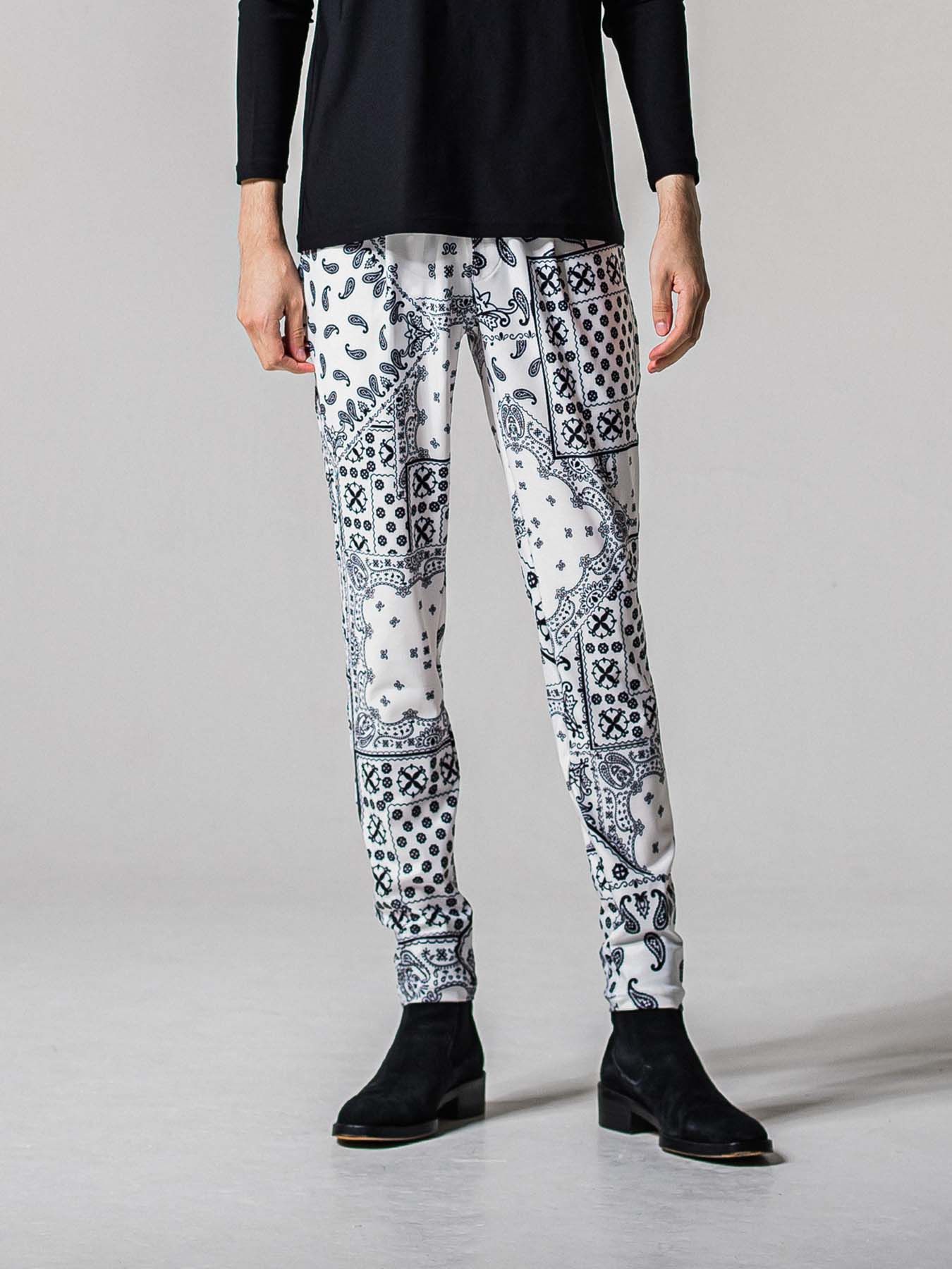 【予約品 11月16日(日) 締切】CHRIS EASY TUCK PANTS / スラックス イージーパンツ / バンダナホワイト