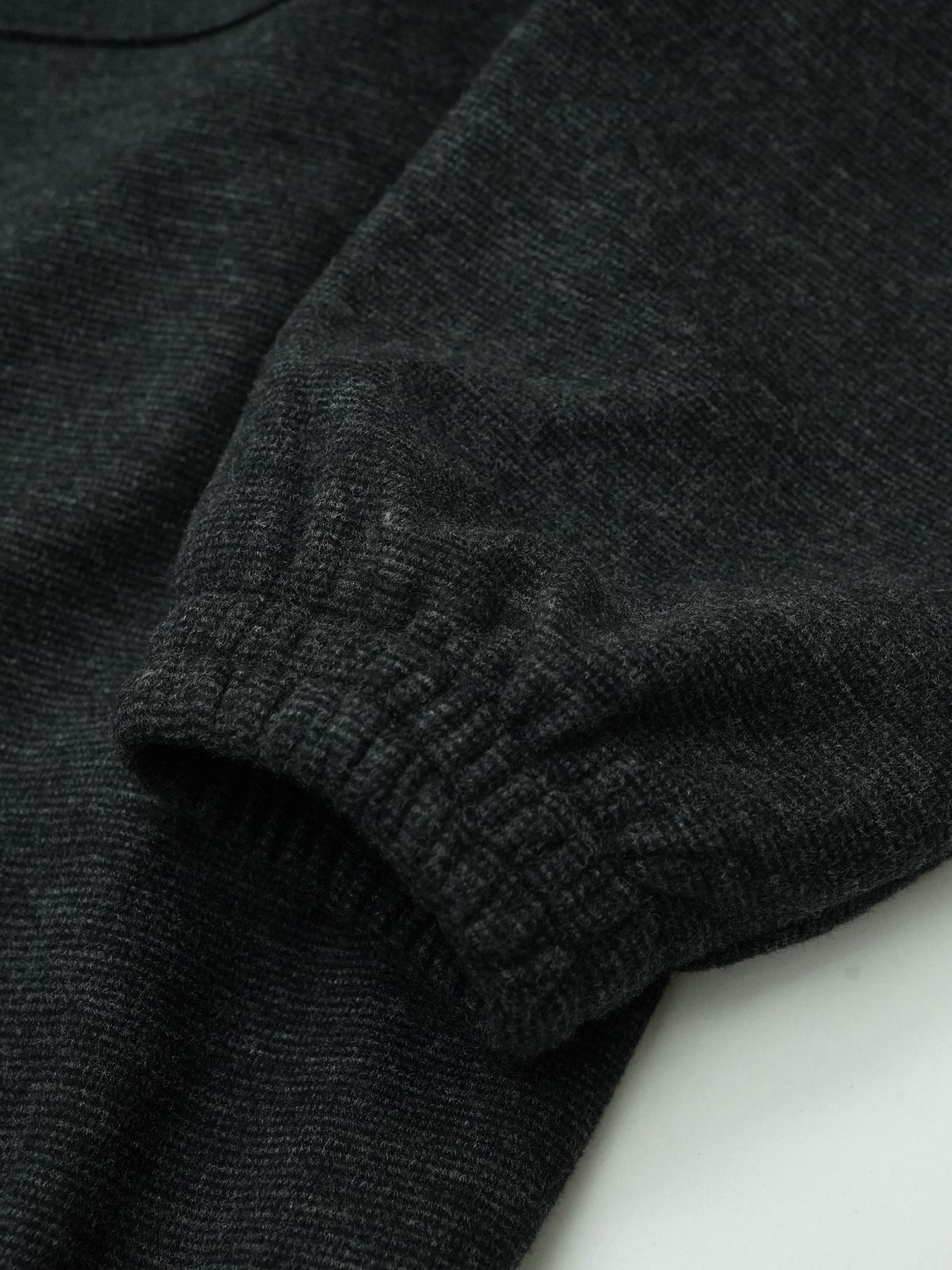 【予約品 】LUXMODERN OVERSHIRTS / オーバーシャツ / 杢ブラック