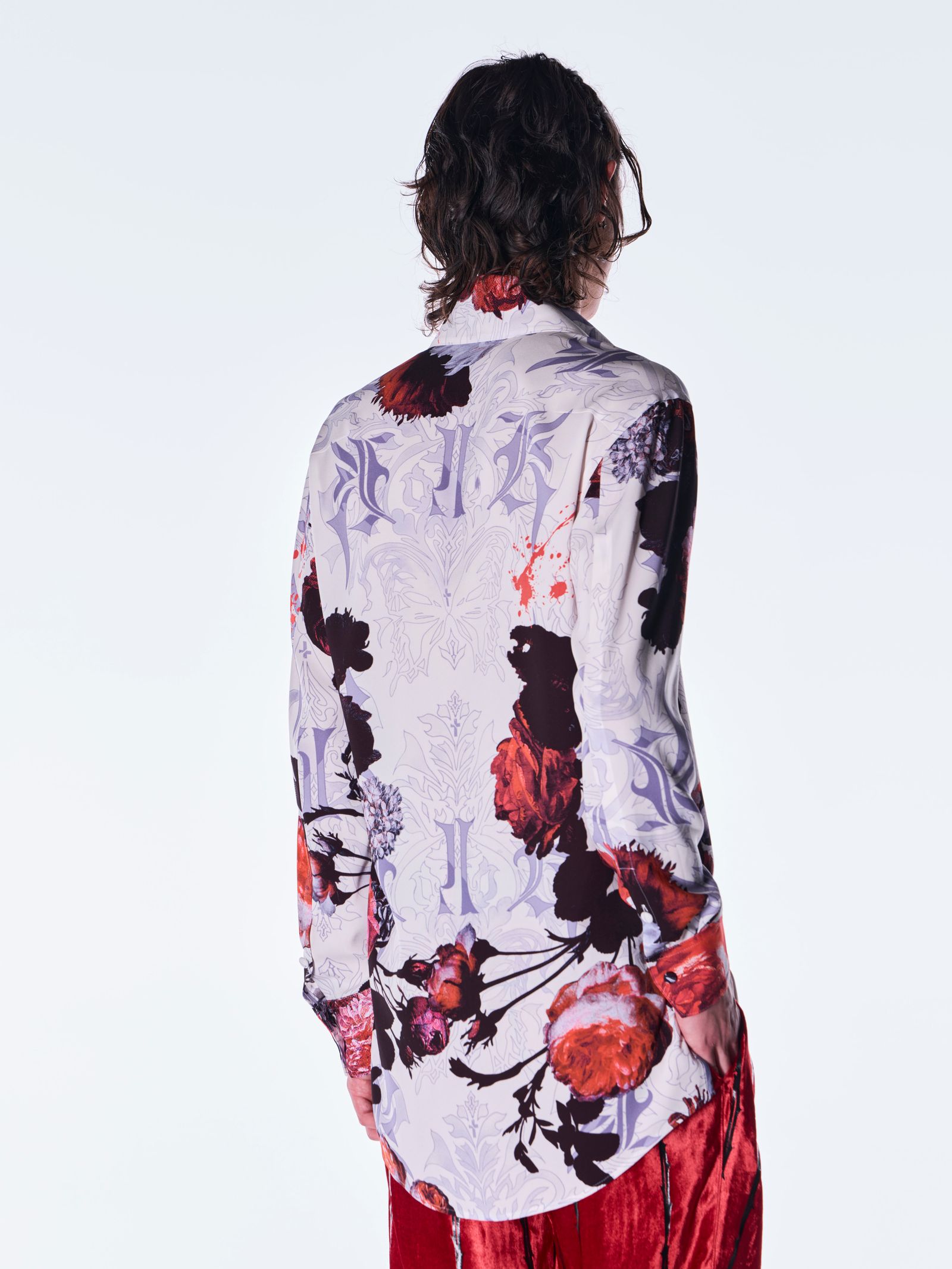 【予約品 6月29日(月) 締切】Goth Flora Shirt / シャツ / ホワイト