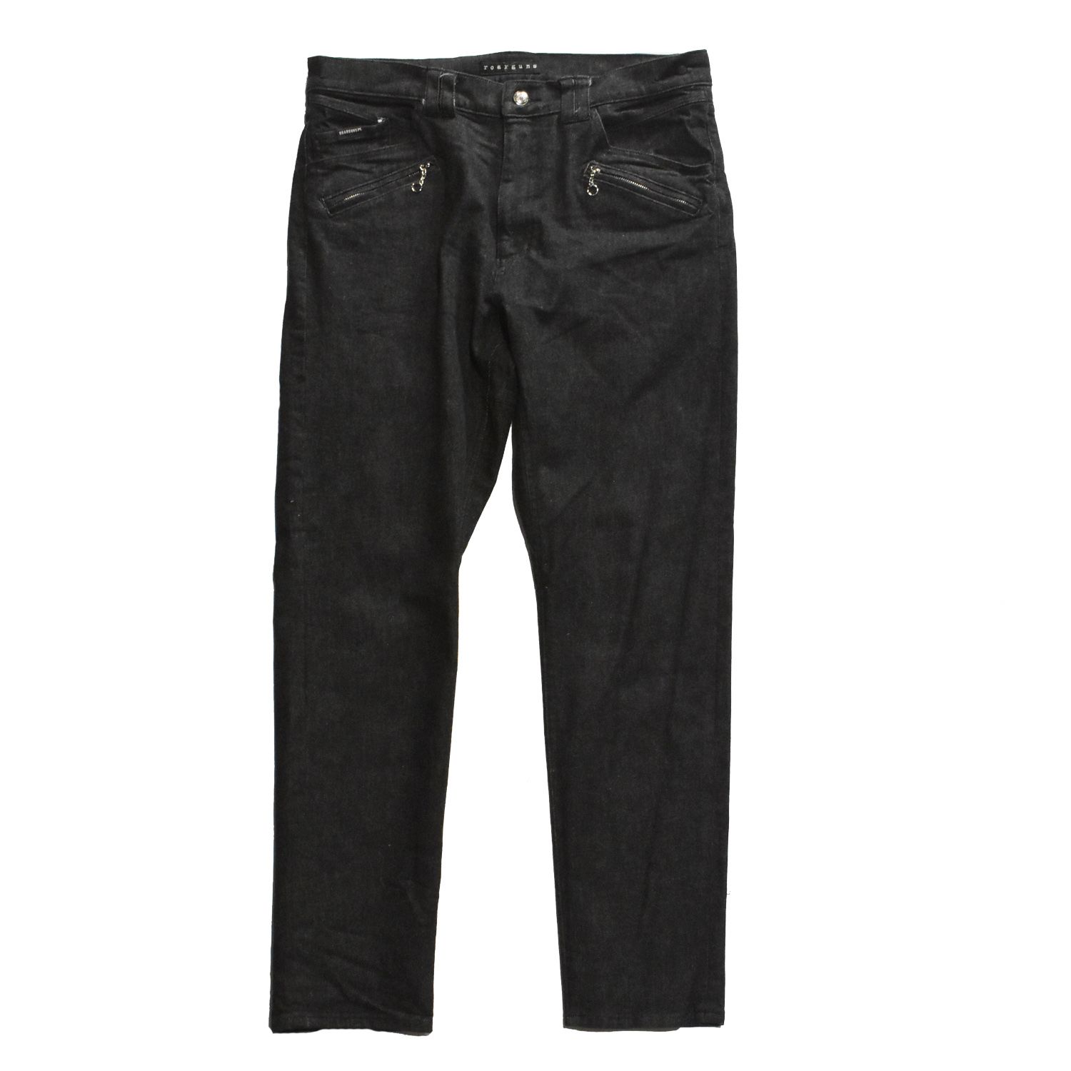 《予約品3月27日 23時55分締め》 DENIM ONEWASH PT / デニムパンツ / ブラック  【roarguns 】8月中入荷予定